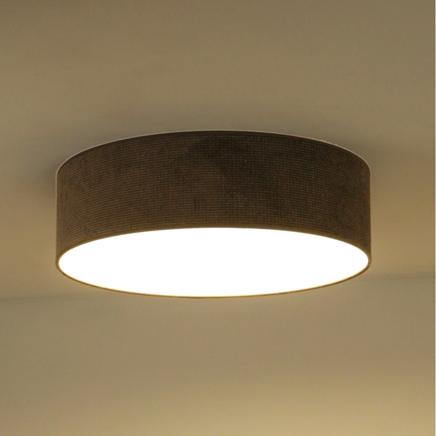 Duolla - LED Taklampa CORTINA LED/26W/230V Ø 30 cm 4000K brun