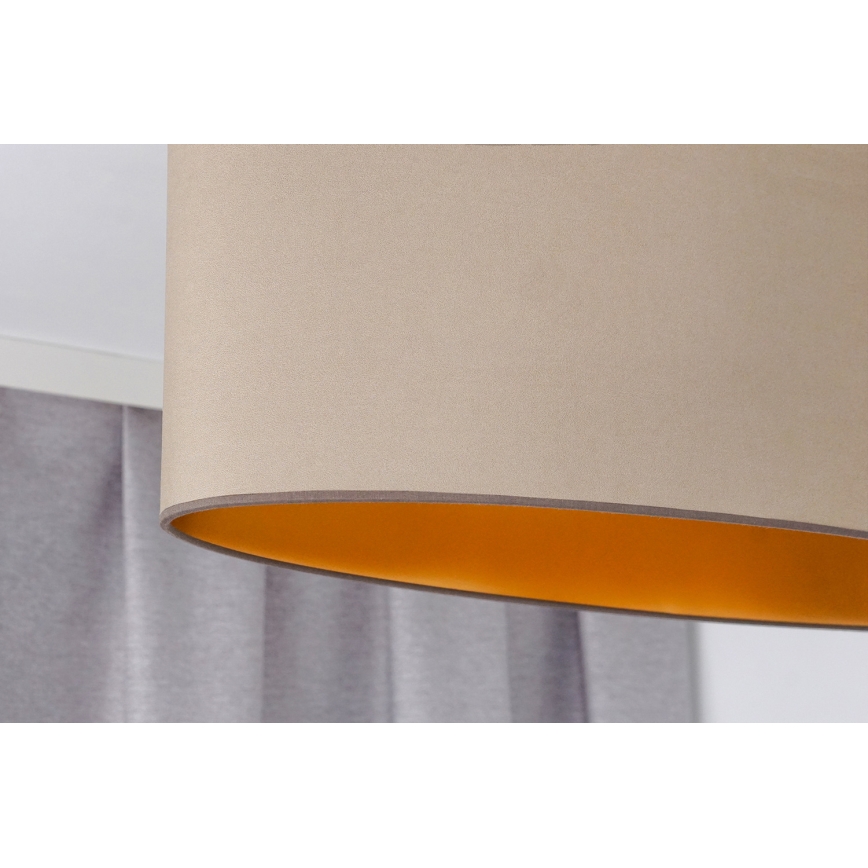 Duolla - Fäst ljuskrona OVAL VEGAN 1xE27/15W/230V beige