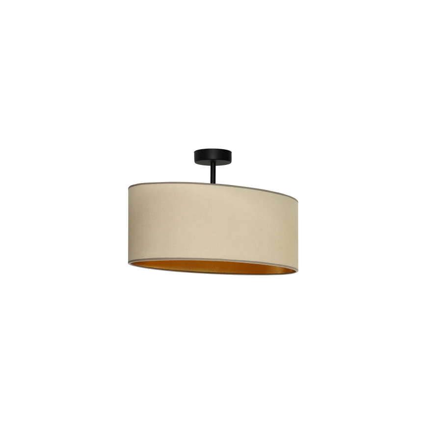 Duolla - Fäst ljuskrona OVAL VEGAN 1xE27/15W/230V beige