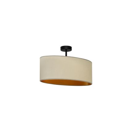 Duolla - Fäst ljuskrona OVAL VEGAN 1xE27/15W/230V beige