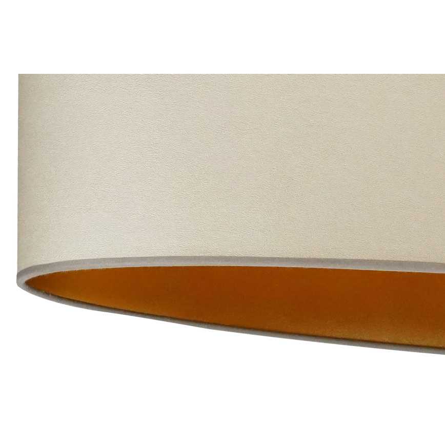 Duolla - Fäst ljuskrona OVAL VEGAN 1xE27/15W/230V beige