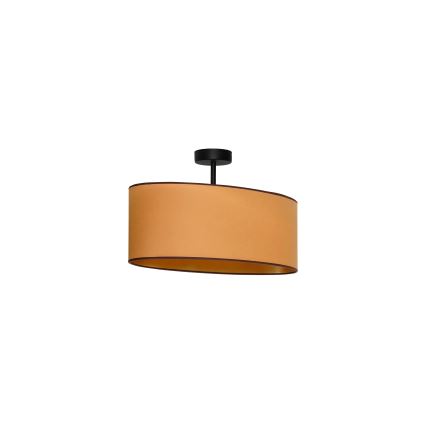 Duolla - Fäst ljuskrona OVAL VEGAN 1xE27/15W/230V brun