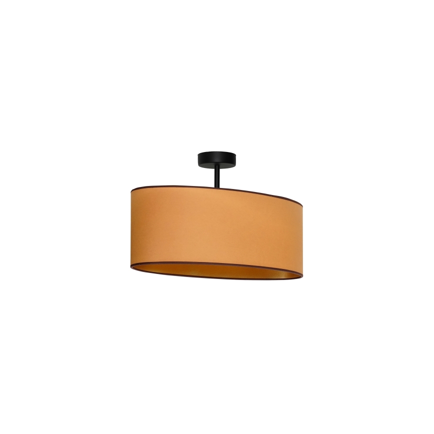 Duolla - Fäst ljuskrona OVAL VEGAN 1xE27/15W/230V brun