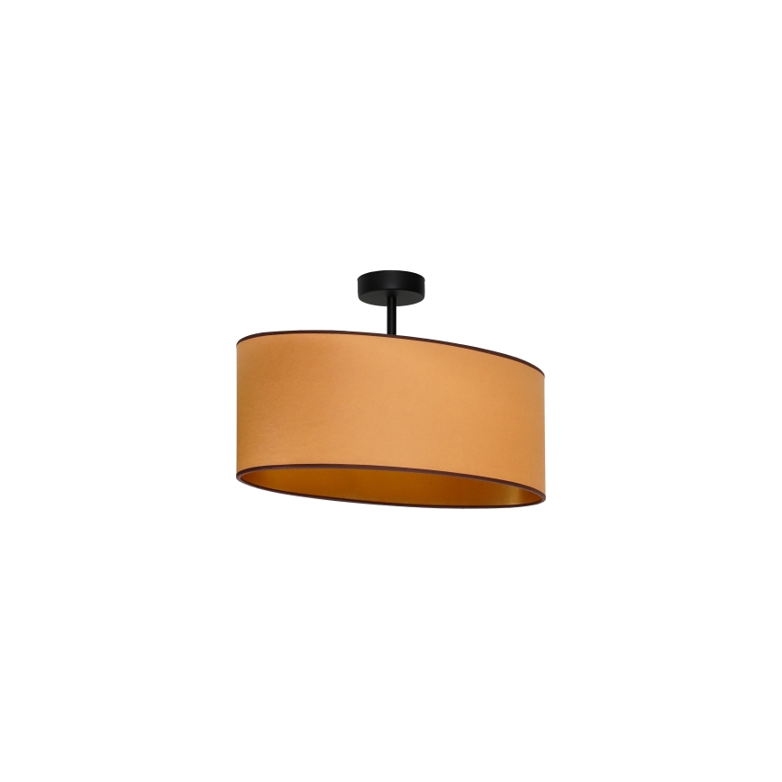 Duolla - Fäst ljuskrona OVAL VEGAN 1xE27/15W/230V brun