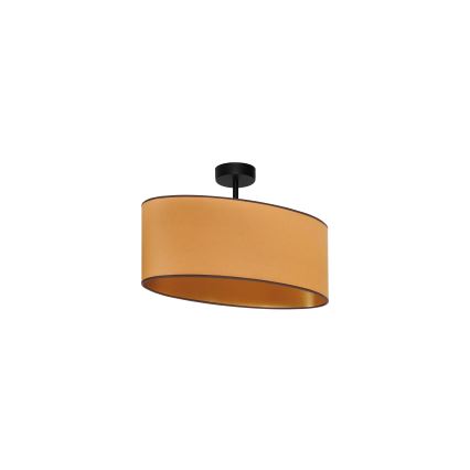 Duolla - Fäst ljuskrona OVAL VEGAN 1xE27/15W/230V brun