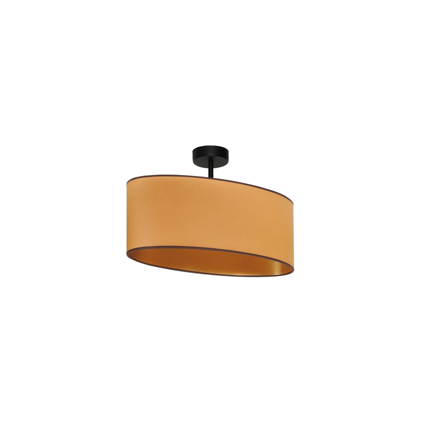 Duolla - Fäst ljuskrona OVAL VEGAN 1xE27/15W/230V brun