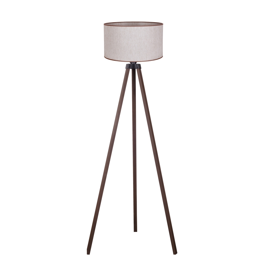 Duolla - Golvlampa 1xE27/60W/230V diameter 44 cm beige/brun