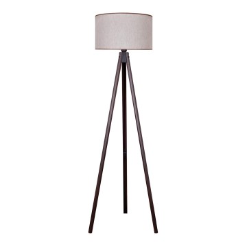 Duolla - Golvlampa 1xE27/60W/230V diameter 44 cm beige/wenge