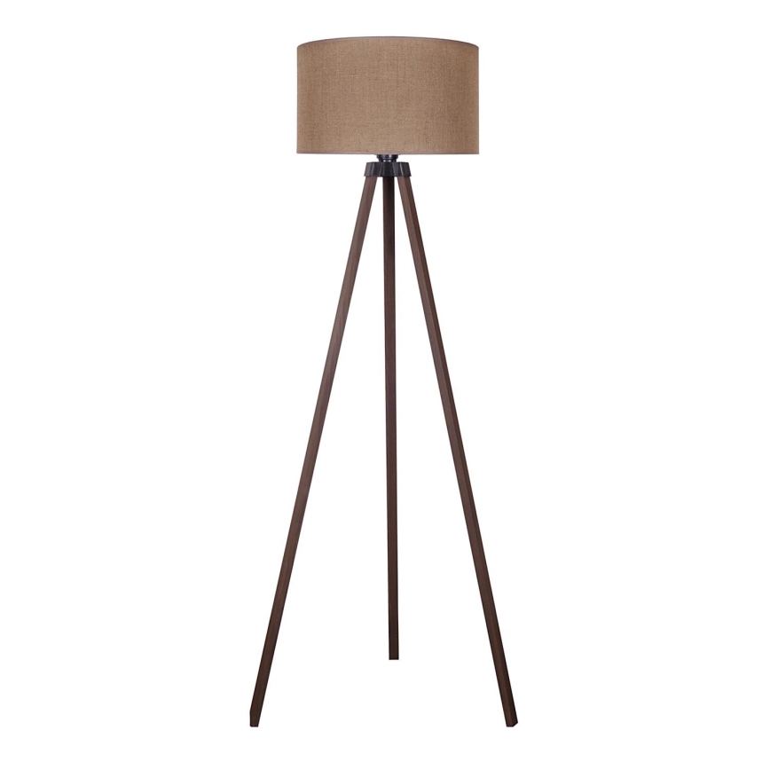 Duolla - Golvlampa 1xE27/60W/230V diameter 44 cm brun