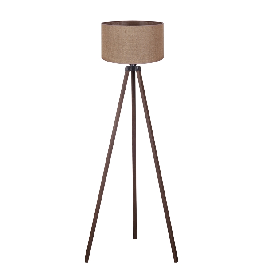 Duolla - Golvlampa 1xE27/60W/230V diameter 44 cm brun