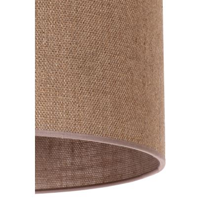 Duolla - Golvlampa 1xE27/60W/230V diameter 44 cm brun/vit