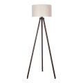 Duolla - Golvlampa 1xE27/60W/230V diameter 44 cm grädde/brun
