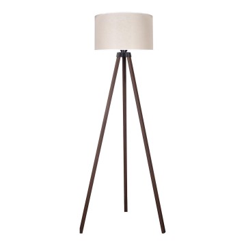 Duolla - Golvlampa 1xE27/60W/230V diameter 44 cm grädde/brun