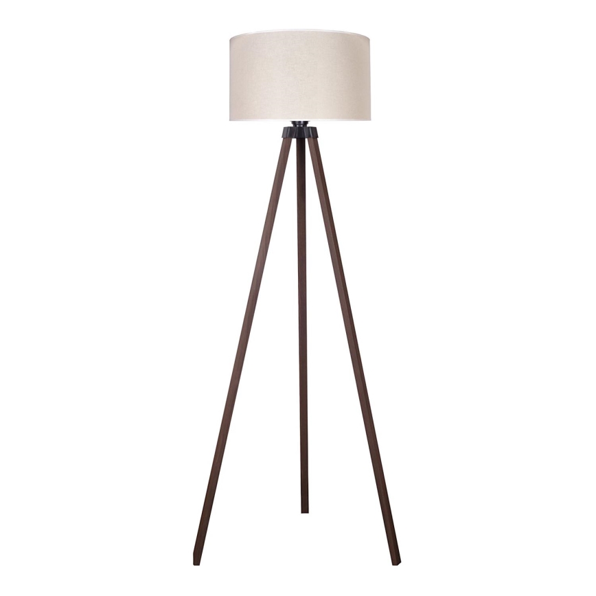 Duolla - Golvlampa 1xE27/60W/230V diameter 44 cm grädde/brun
