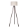 Duolla - Golvlampa 1xE27/60W/230V diameter 44 cm grädde/brun