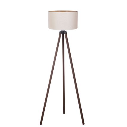 Duolla - Golvlampa 1xE27/60W/230V diameter 44 cm grädde/brun