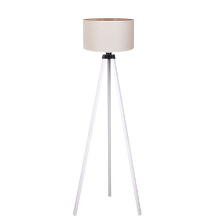 Duolla - Golvlampa 1xE27/60W/230V diameter 44 cm grädde/vit