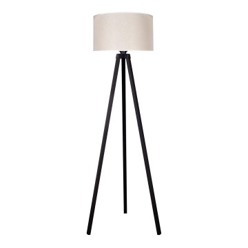Duolla - Golvlampa 1xE27/60W/230V diameter 44 cm grädde/wenge
