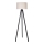 Duolla - Golvlampa 1xE27/60W/230V diameter 44 cm grädde/wenge