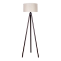 Duolla - Golvlampa 1xE27/60W/230V diameter 44 cm grädde/wenge