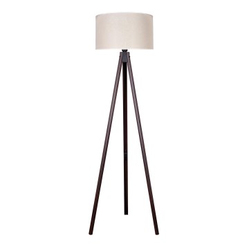 Duolla - Golvlampa 1xE27/60W/230V diameter 44 cm grädde/wenge