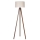 Duolla - Golvlampa 1xE27/60W/230V diameter 44 cm grädde/wenge