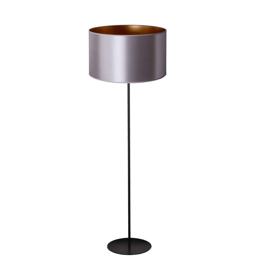 Duolla - Golvlampa CANNES 1xE27/15W/230V diameter 45 cm silver/koppar/svart