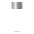 Duolla - Golvlampa CANNES 1xE27/15W/230V diameter 45 cm silver/vit