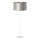Duolla - Golvlampa CANNES 1xE27/15W/230V diameter 45 cm silver/vit
