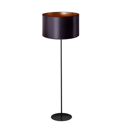 Duolla - Golvlampa CANNES 1xE27/15W/230V diameter 45 cm svart/koppar