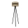 Duolla - Golvlampa DUO 1xE27/15W/230V diameter 40 cm rotting/svart