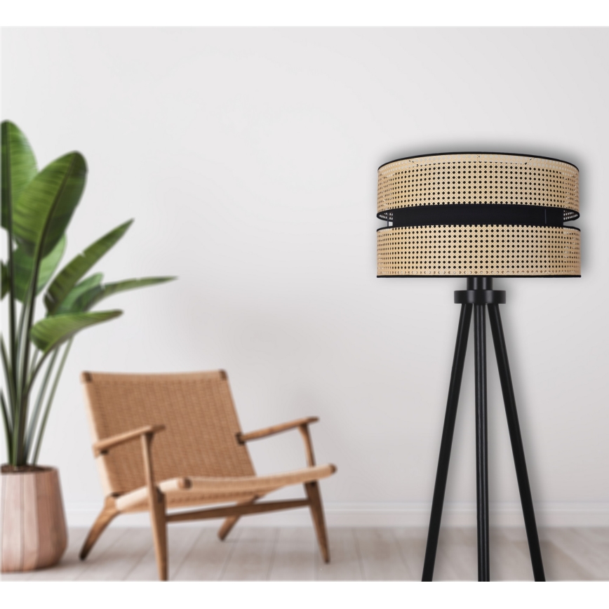 Duolla - Golvlampa DUO 1xE27/15W/230V diameter 40 cm rotting/svart