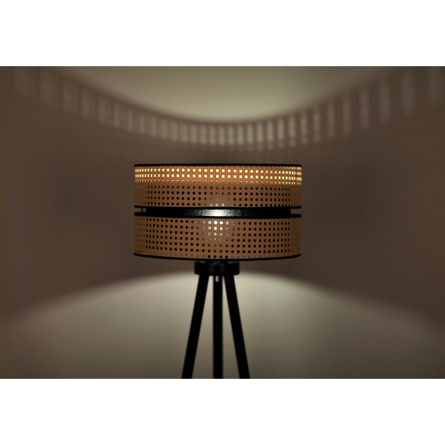 Duolla - Golvlampa DUO 1xE27/15W/230V diameter 40 cm rotting/svart