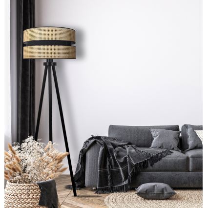 Duolla - Golvlampa DUO 1xE27/15W/230V diameter 40 cm rotting/svart