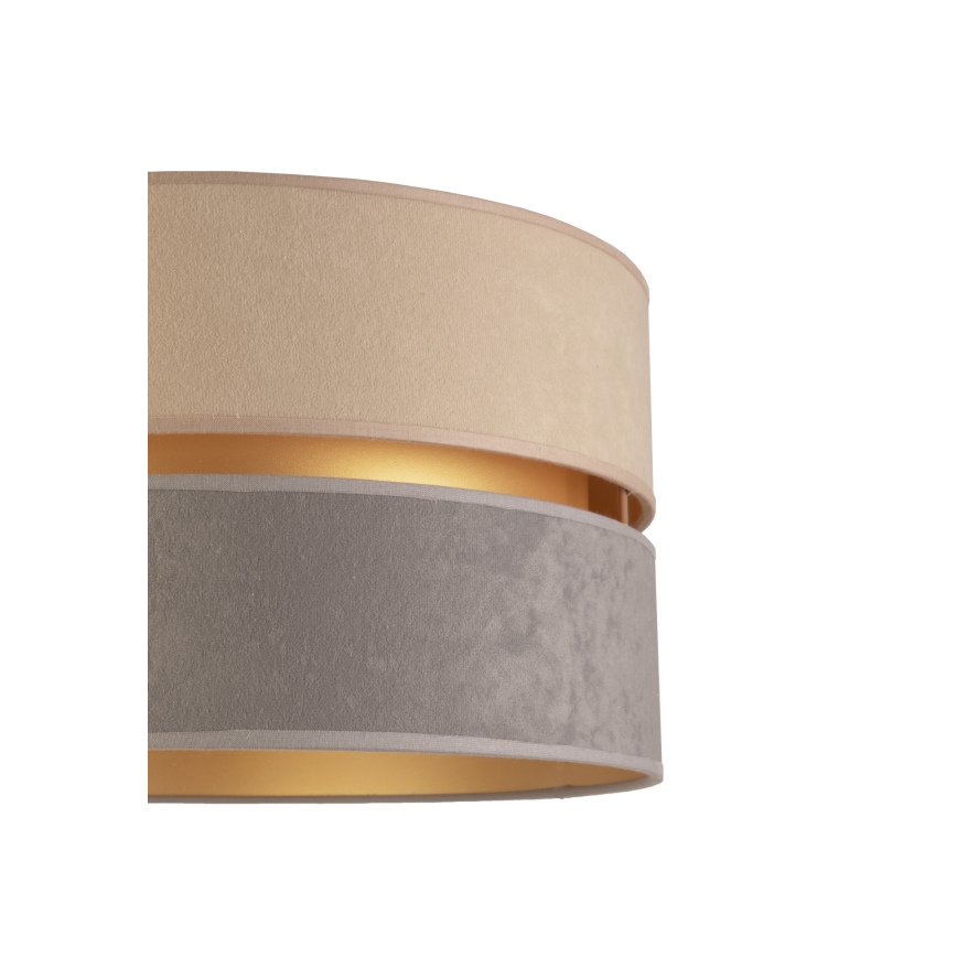 Duolla - Golvlampa DUO 1xE27/60W/230V diameter 44 cm beige/grå/vit