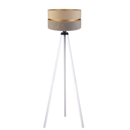 Duolla - Golvlampa DUO 1xE27/60W/230V diameter 44 cm beige/grå/vit