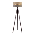 Duolla - Golvlampa DUO 1xE27/60W/230V diameter 44 cm beige/grå/wenge