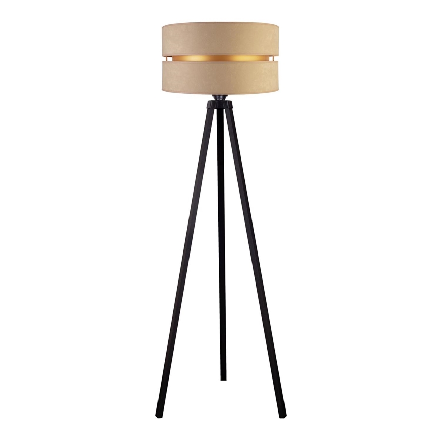 Duolla - Golvlampa DUO 1xE27/60W/230V diameter 44 cm beige/wenge