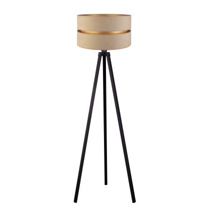 Duolla - Golvlampa DUO 1xE27/60W/230V diameter 44 cm beige/wenge