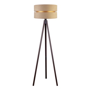 Duolla - Golvlampa DUO 1xE27/60W/230V diameter 44 cm beige/wenge