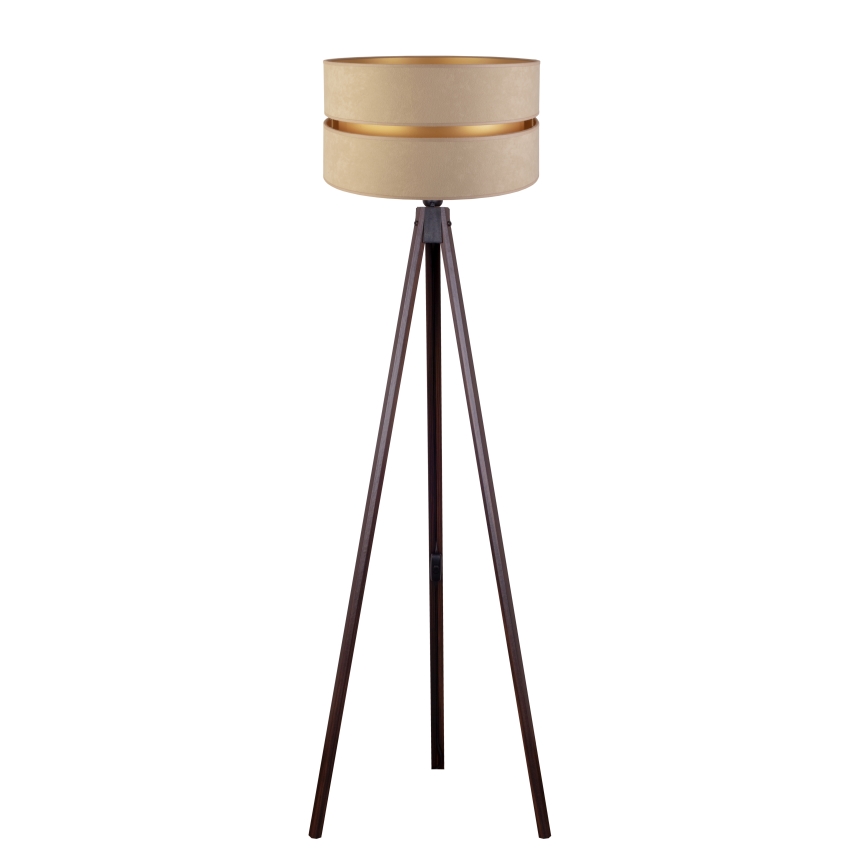 Duolla - Golvlampa DUO 1xE27/60W/230V diameter 44 cm beige/wenge