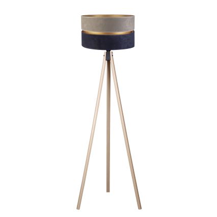 Duolla - Golvlampa DUO 1xE27/60W/230V diameter 44 cm grå/blå/beige