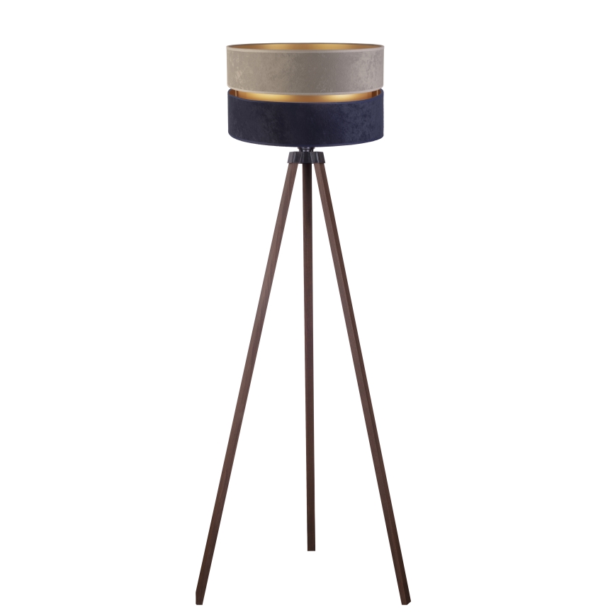 Duolla - Golvlampa DUO 1xE27/60W/230V diameter 44 cm grå/blå/brun