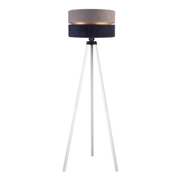 Duolla - Golvlampa DUO 1xE27/60W/230V diameter 44 cm grå/blå/vit