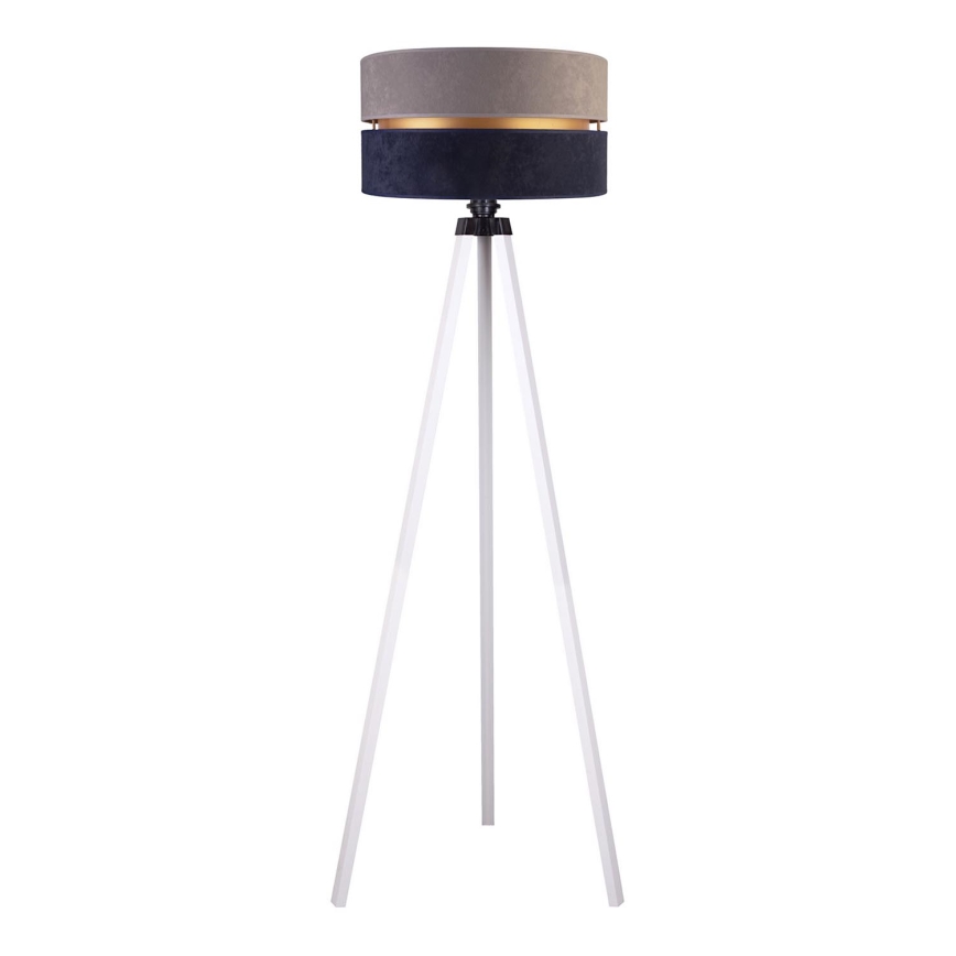 Duolla - Golvlampa DUO 1xE27/60W/230V diameter 44 cm grå/blå/vit