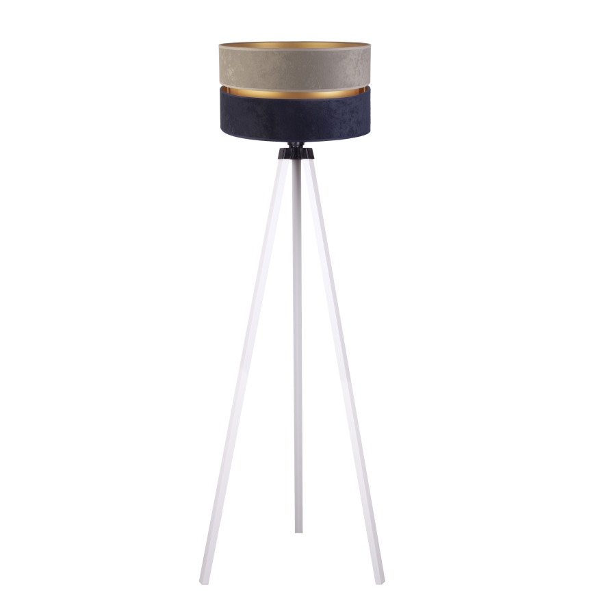 Duolla - Golvlampa DUO 1xE27/60W/230V diameter 44 cm grå/blå/vit