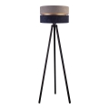 Duolla - Golvlampa DUO 1xE27/60W/230V diameter 44 cm grå/blå/wenge