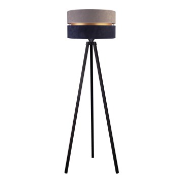 Duolla - Golvlampa DUO 1xE27/60W/230V diameter 44 cm grå/blå/wenge