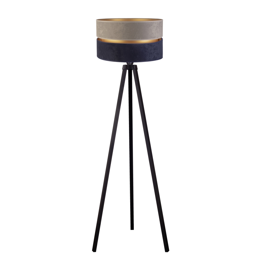 Duolla - Golvlampa DUO 1xE27/60W/230V diameter 44 cm grå/blå/wenge