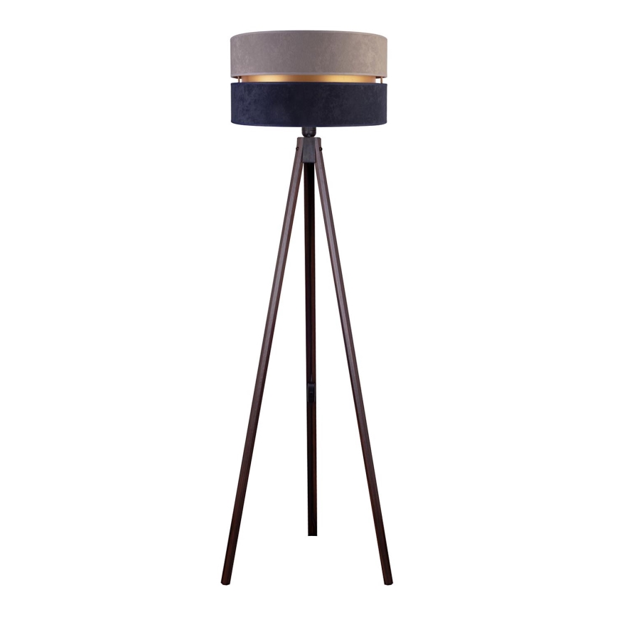 Duolla - Golvlampa DUO 1xE27/60W/230V diameter 44 cm grå/blå/wenge